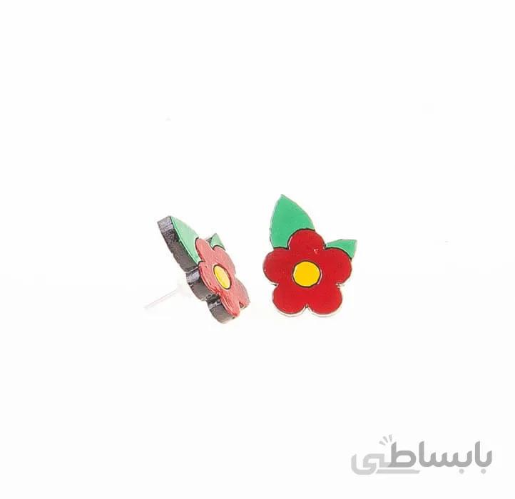 گوشواره میخی چوبی دست ساز WIR1019