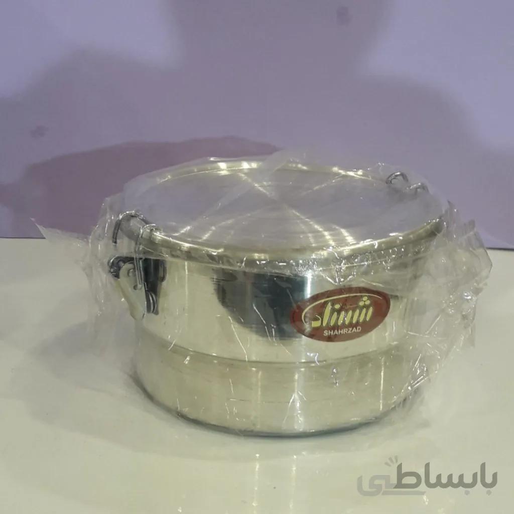 ظرف غذا روخی گرد 2طبقه متوسط