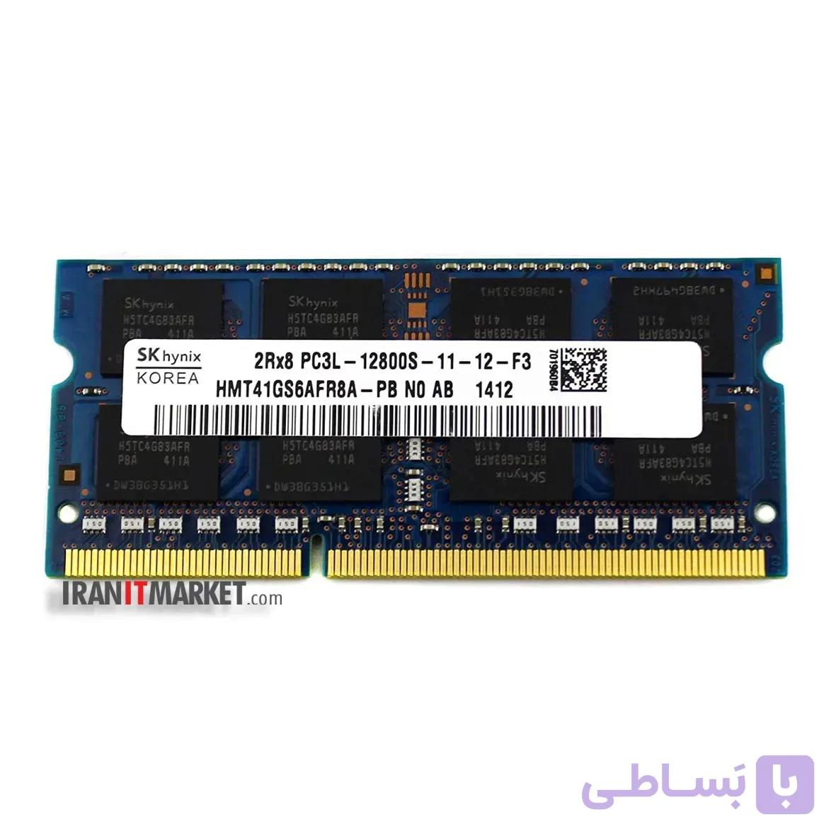 رم لپ تاپ هاینیکس ram SKhynix 8Gb pc3L-12800S 1600mhz
