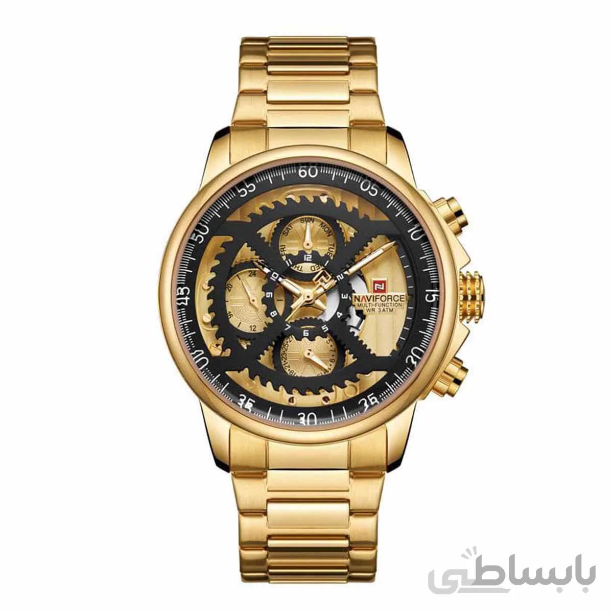 ساعت مچی نیوی فورس مردانه طلایی مدل 9150 Naviforce