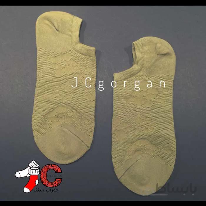 جوراب کوتاه توربافت طرح گل زنانه