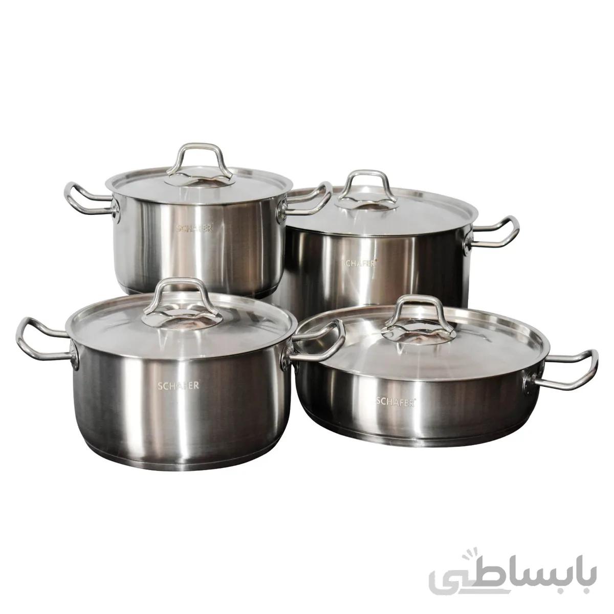 سرویس پخت و پز 8 پارچه شفر مدل Flat