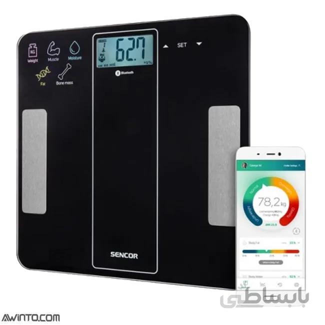 ترازوی دیجیتال سنکور بلوتوثی Sencor SBS 8000BK Digital Body Scale