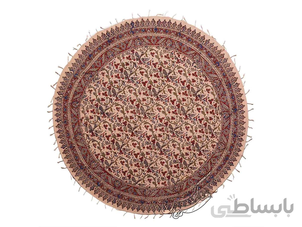 سفره گرد قلمکار طرح تمشک