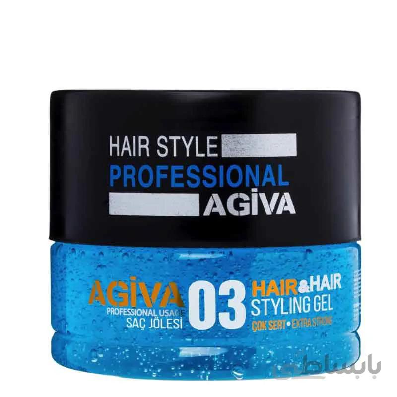 ژل سخت حالت دهنده مو مدل آگیوا استایلینگ شماره 3 ۷۰۰ میلی لیتر ا Agiva Styling Gel 03 700 Ml