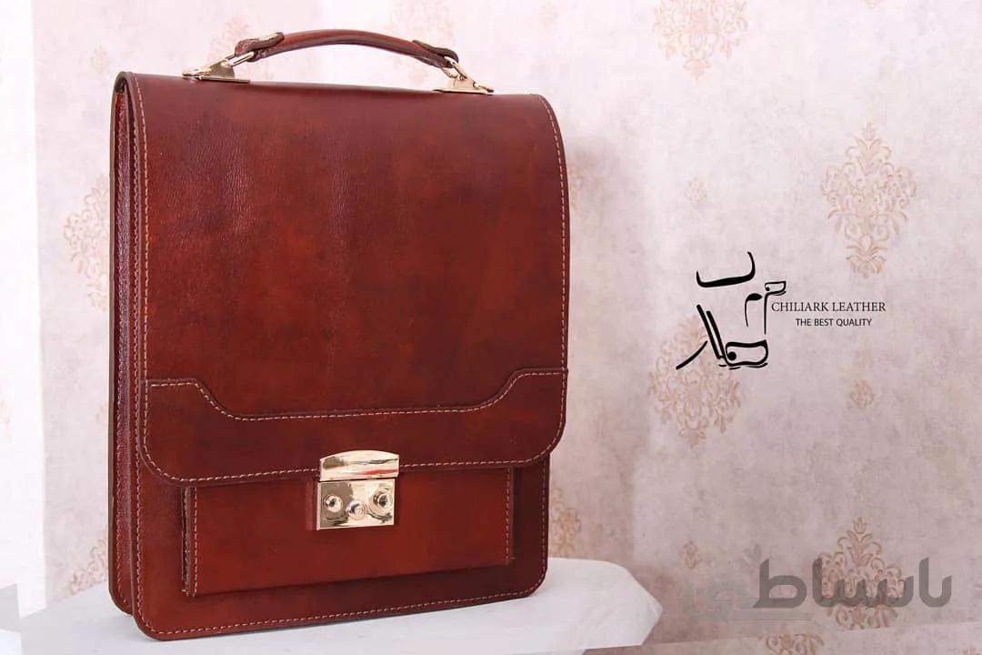 کیف چرم نیمه اداری دانشجویی کد ۱۰۲۵۶