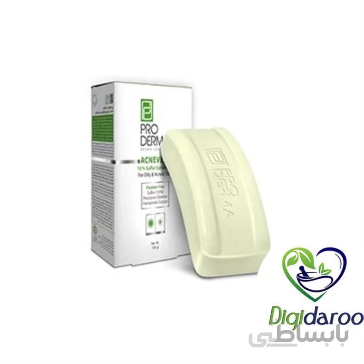 پن (شوینده غیر صابونی) پن حاوی 10% گوگرد آکنه وست پرودرما ا Acnevest 10% Sulfur Syndet Bar Pro Derma