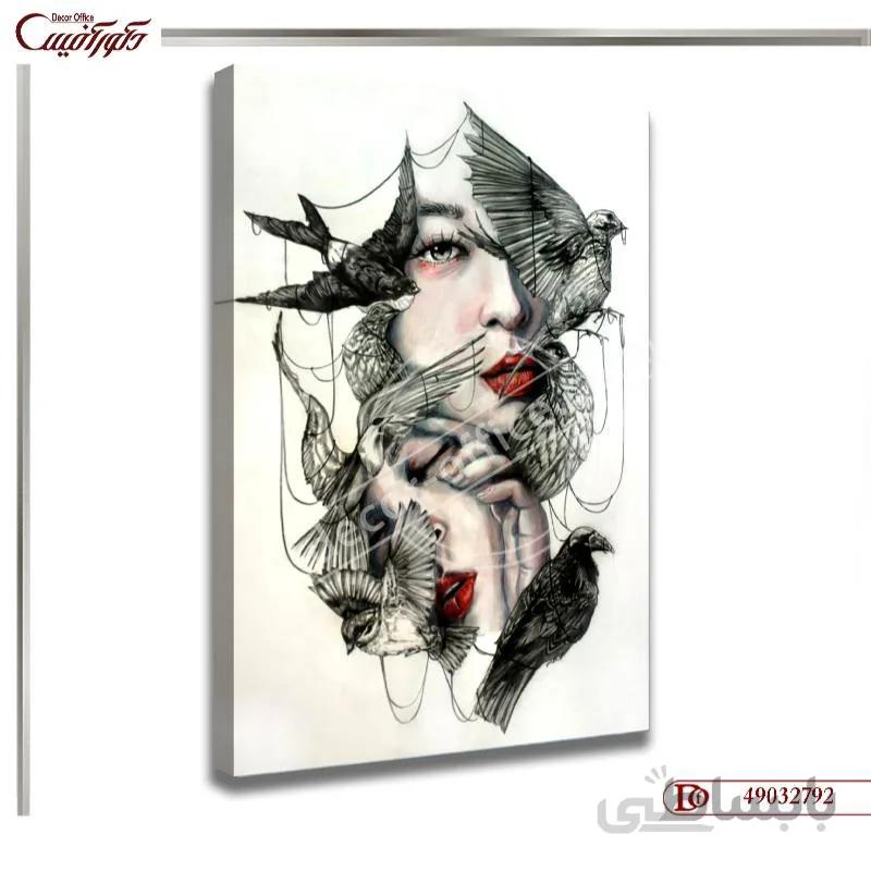 تابلو دکوراتیو چهره 2792 ا Decorative face painting 2792