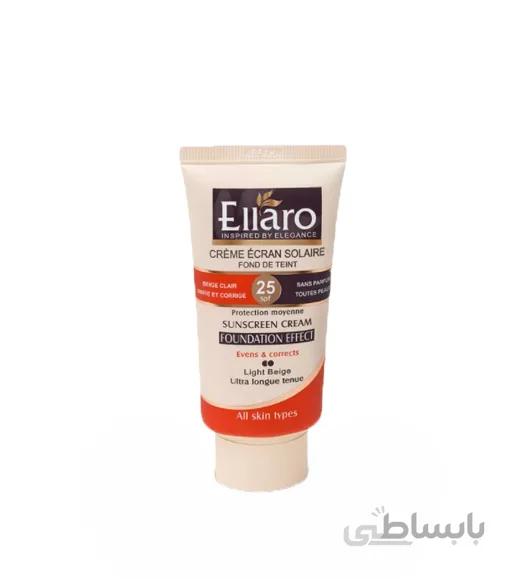 کرم ضد آفتاب الارو سری Foundation Effect مدل Protection Moyenne با رنگ بژ روشن