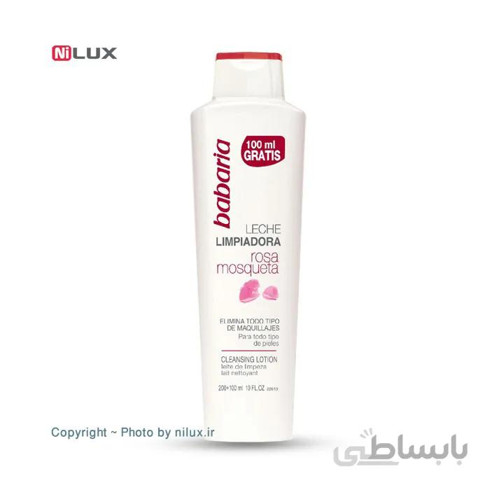 شیر بدن باباریا مدل Rosa حجم 300 میلی لیتر