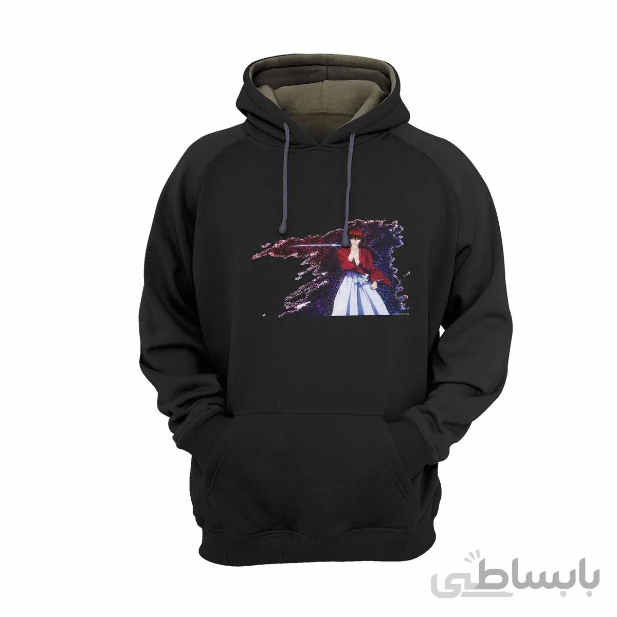 هودی مشکی طرح انیمه رورونی کنشین Rurouni Kenshin کد KCT10458