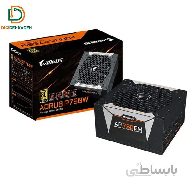 منبع تغذیه کامپیوتر گیگابایت مدل AORUS P750W GOLD