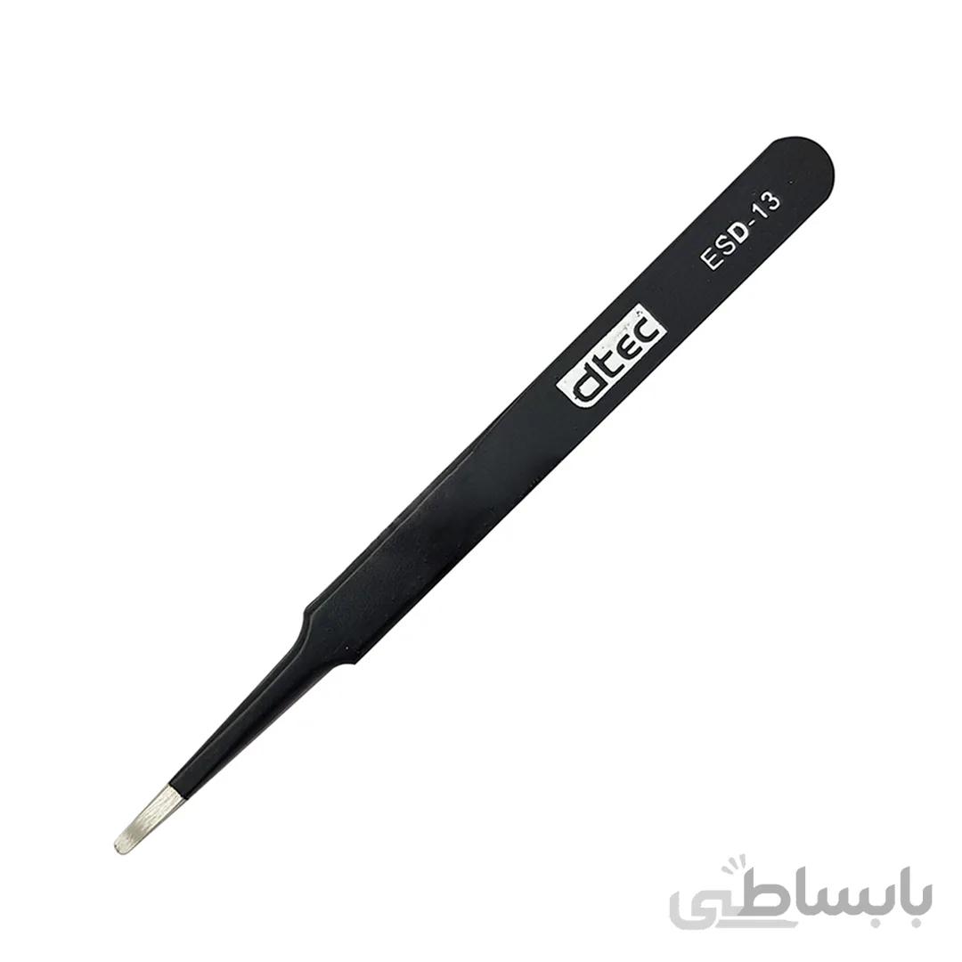 پنس نوک تخت انتی استاتیک برند DTEC مدل ESD 13