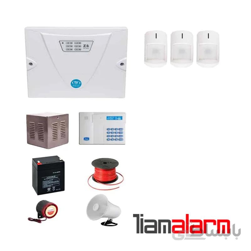 پکیج دزدگیر اماکن با سیم مدل کلاسیک سیم کارتی و تلفنی CGA3