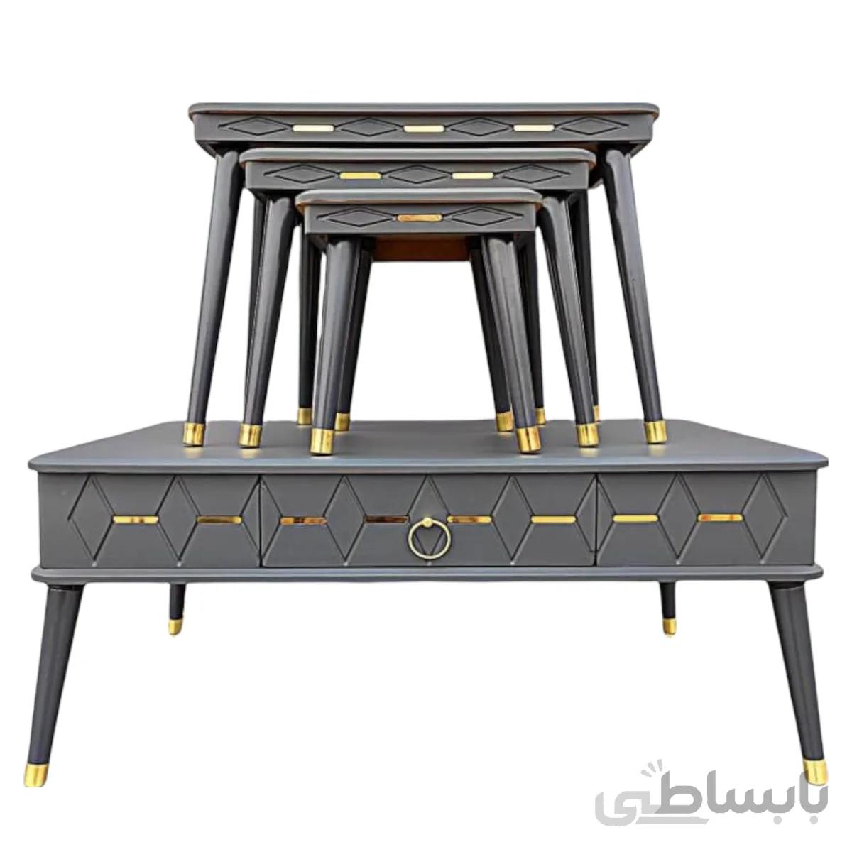 میز جلومببلی عسلی مدل تیک