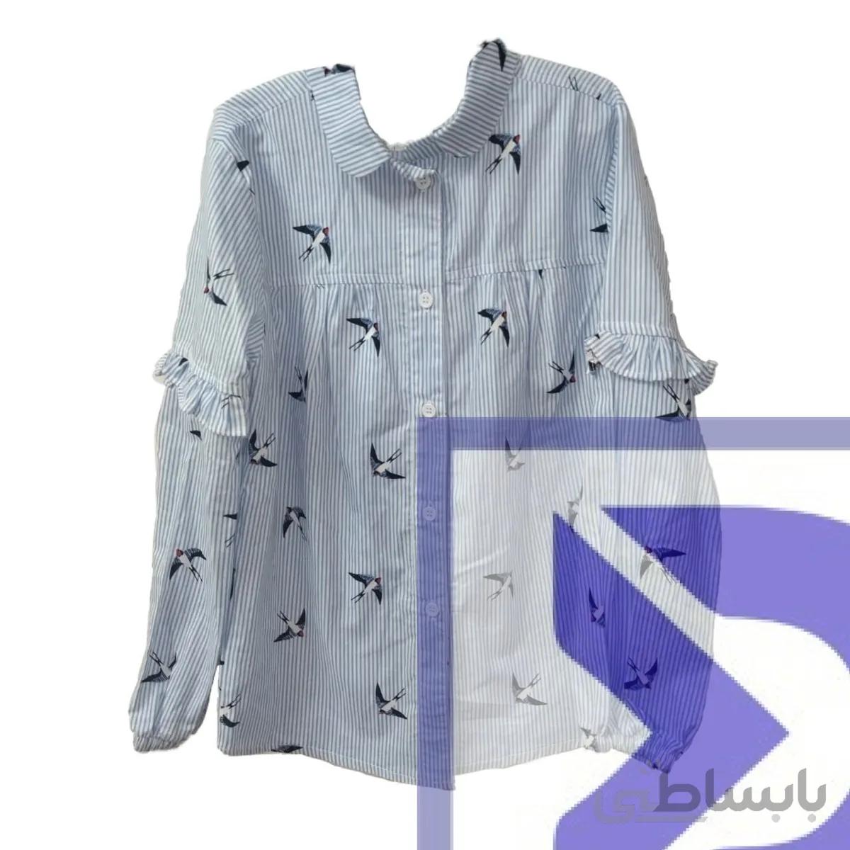 شومیز طرح پرستو ابی کد 405