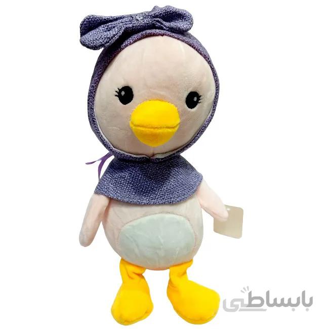 عروسک پولیشی مدل اردک ستاره صورتی ارتفاع 30 سانتی متر Cartoon Star Duck Plush_اسباب بازی