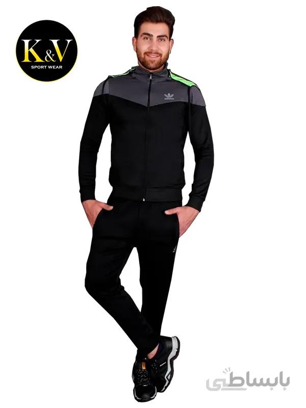 ست گرمکن شلوار کلاه دار آدیداس کد 05 ا Adidas hooded sweatshirt set code 05
