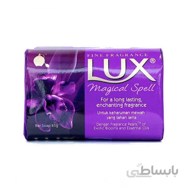 صابون لوکس بزرگ ۱۷۰ گرم با ترکیب روغن گل ارکیده سیاه و روغن ارس – Lux soap magical beauty – with Black orchids & juniper oil