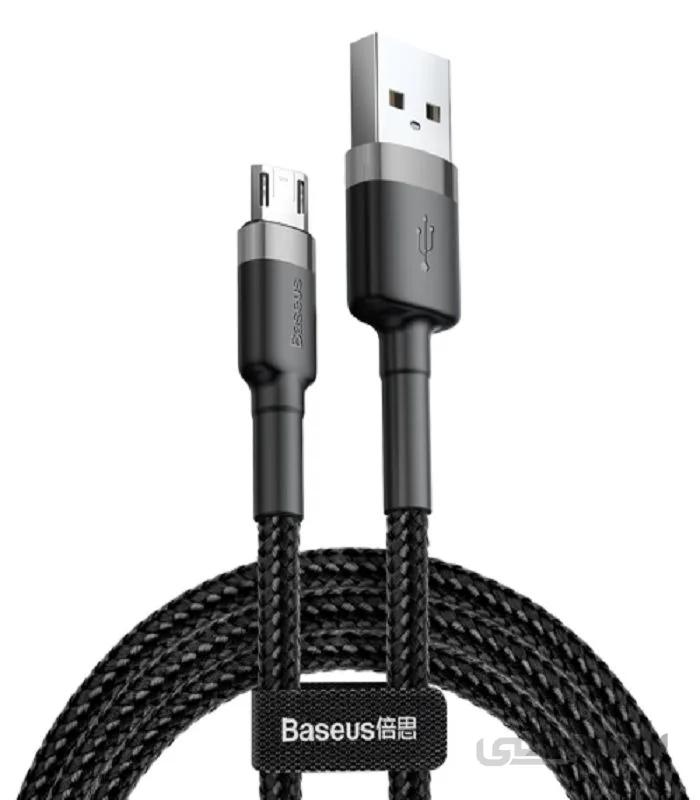 کابل شارژ اندروید MicroUSB دوطرفه باسئوس مدل CAMKLF-BG1 طول 1 متر