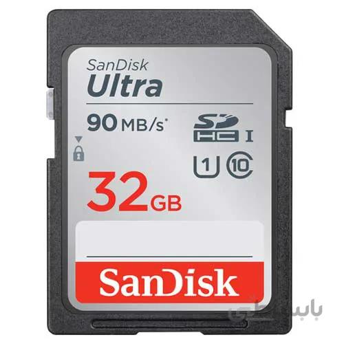 کارت حافظه microSDHC سن دیسک مدل Ultra کلاس ۱۰ استاندارد UHS-I U1 سرعت ۸۰MBps 533X ظرفیت ۳۲ گیگابایت