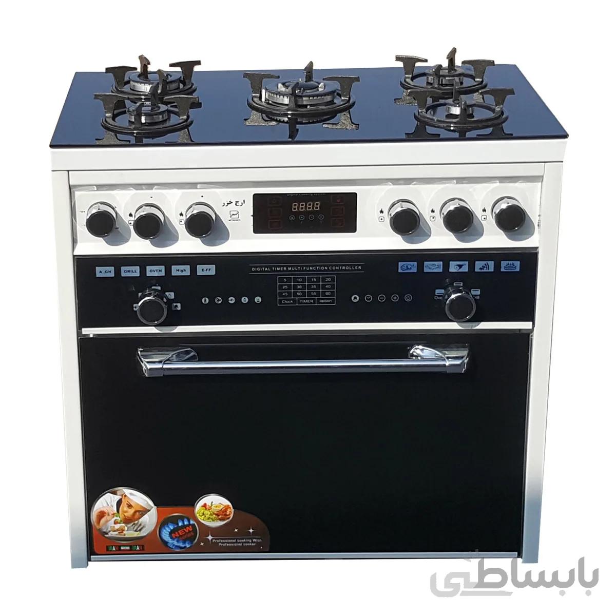 اجاق گاز طرح فر ارج خزر مدل RS203