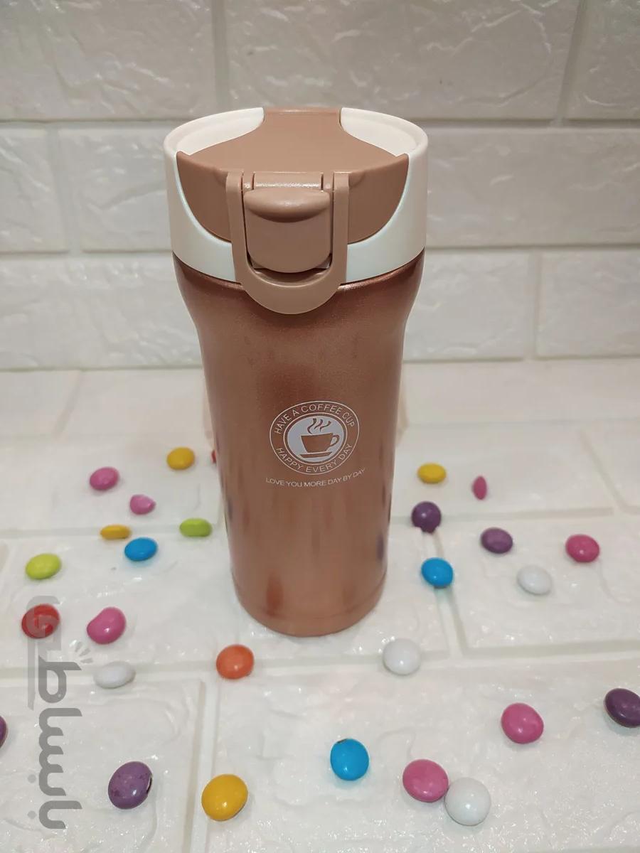 تراول ماگ ضامن دار استوانه ای کالباسی ا Travel mug