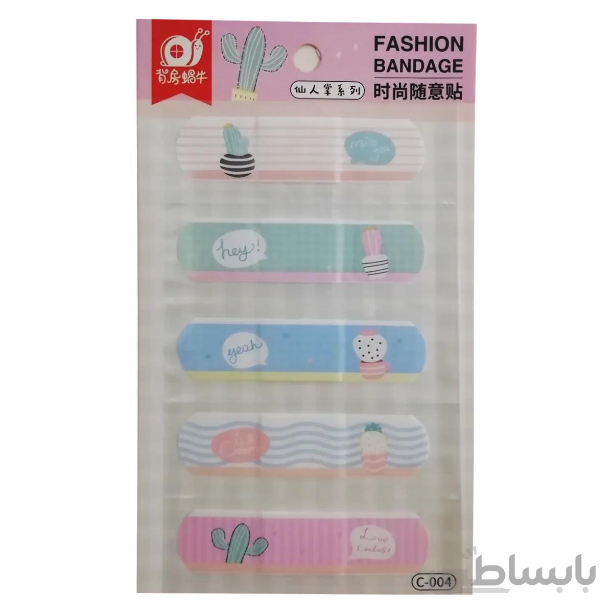 چسب زخم طرح کاکتوس کد C-004 بسته 5 عددی