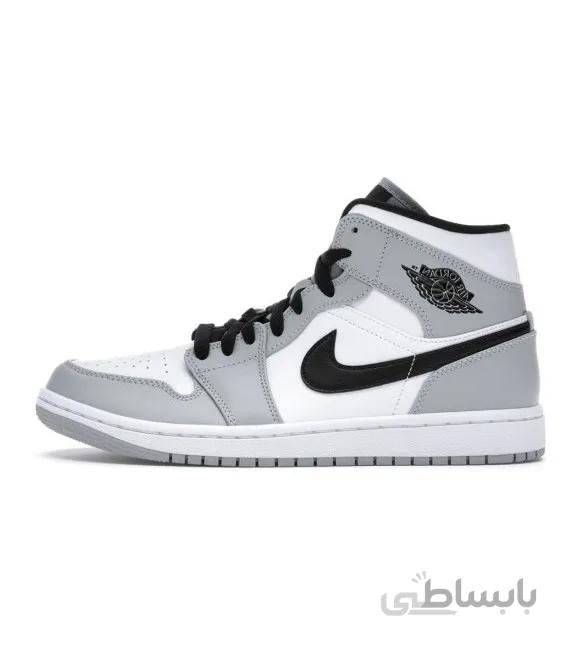 کفش پیاده روی مردانه نایک Nike Air Jordan 1 Mid Light Smoke Grey