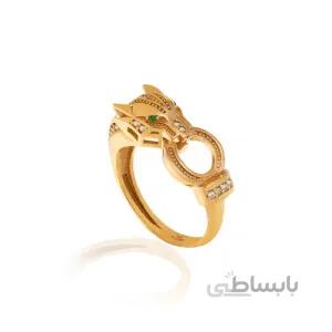 انگشتر طلا طرح پنتر کد CR514