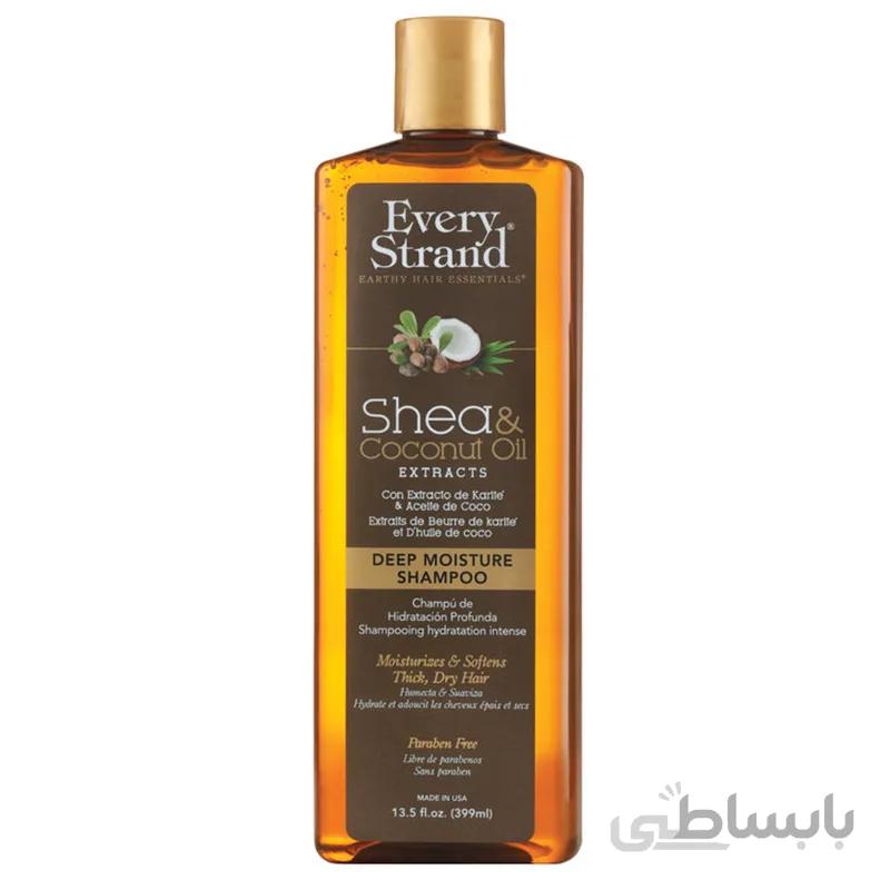 شامپو مرطوب کننده عمیق شی و روغن نارگیل اوری استرند Shea & Coconut Oil Deep Moisture Shampoo