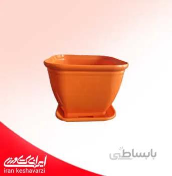 گلدان پلاستیکی مربعی کلاسیک سایز بزرگ مدل 1030