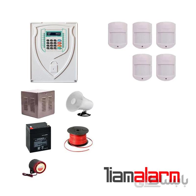 پکیج دزدگیر اماکن با سیم مدل فورنت سیم کارتی و تلفنیB500H65