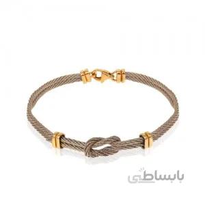 دستبند طلای زنانه طرح فرد کد CB403