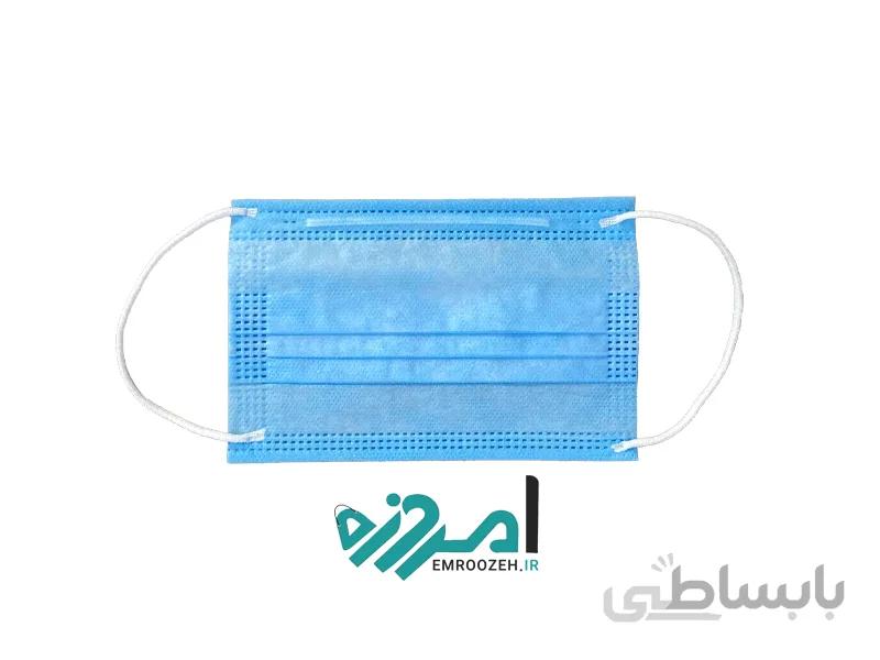 ماسک سه لایه پزشکی کودک رنگ آبی