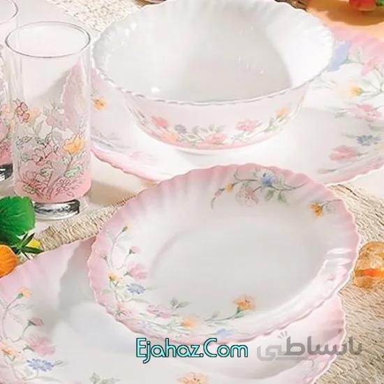 سرویس غذاخوری 104 پارچه لومینارک فرانسه مدل الیزه لومینارک(Luminarc)