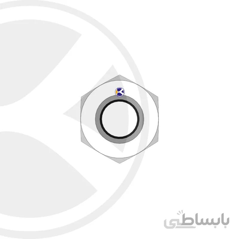 مهره شش گوش باریک سایز 14 میلی متر