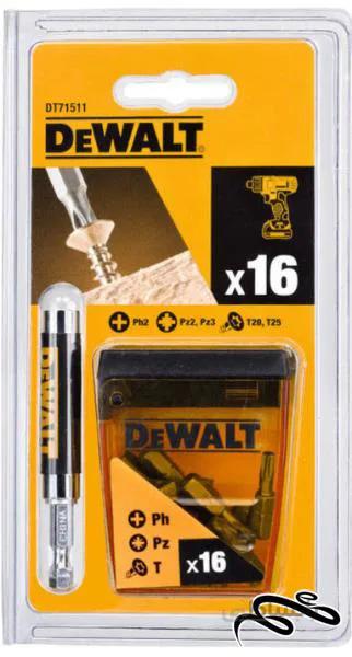 سری پیچ گوشتی ۱۶ تایی دیوالت dewalt مدل DT۷۱۵۱۱