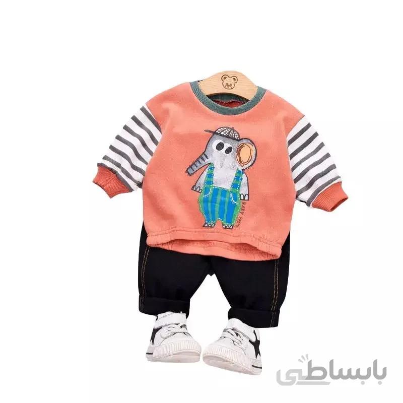 ست بلوز و شلوار جین کارتونی
