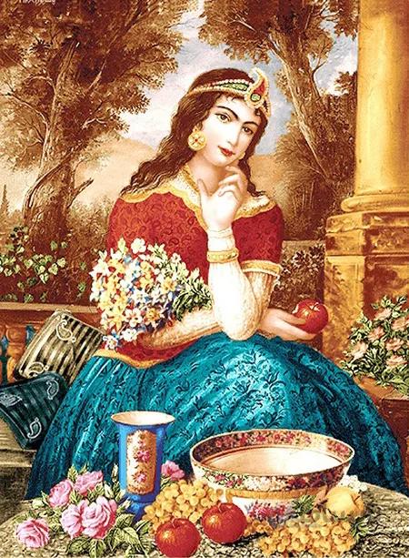 نخ و نقشه طرح دختر کد 115