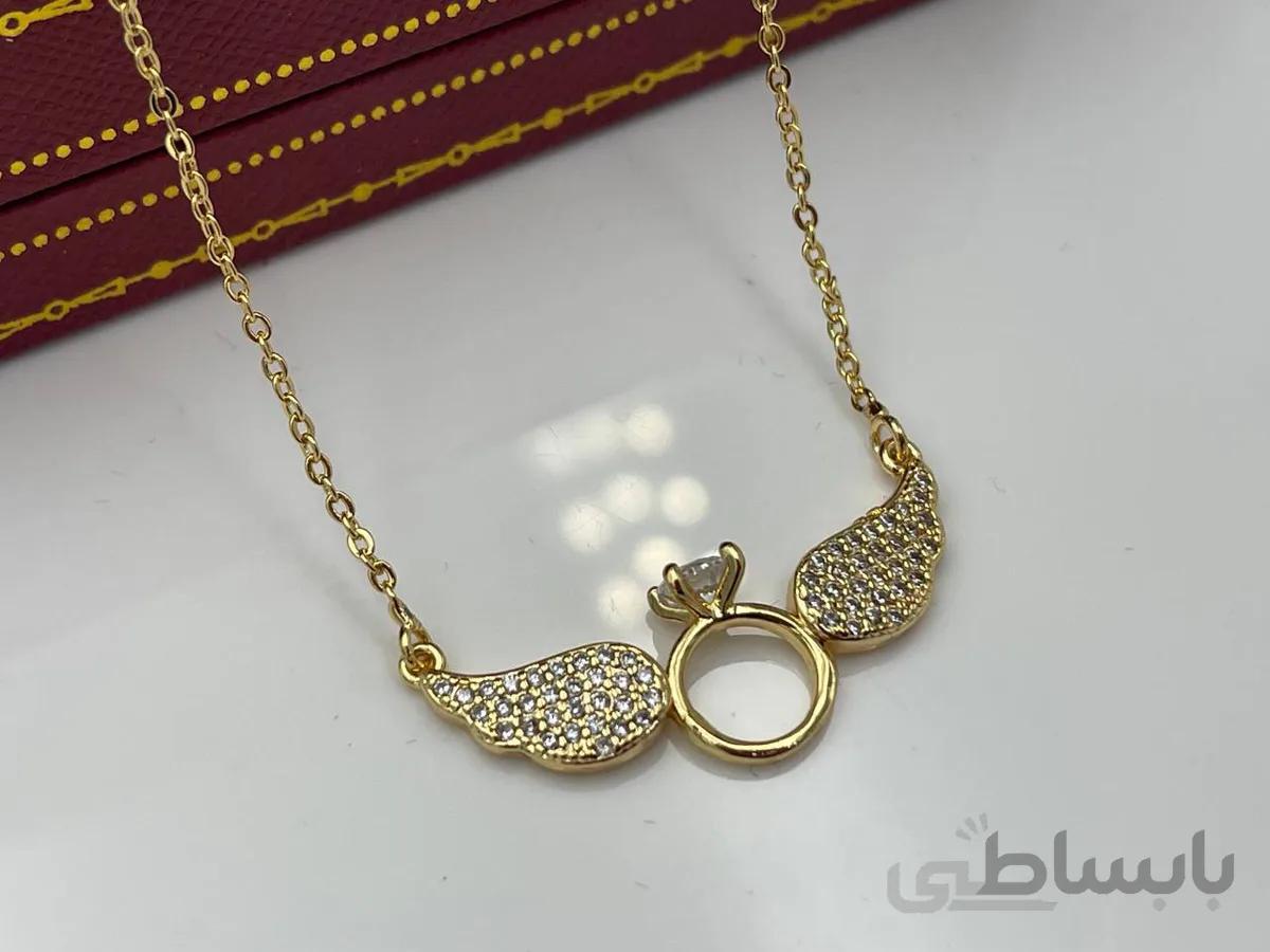 گردنبند بال فرشته طلایی