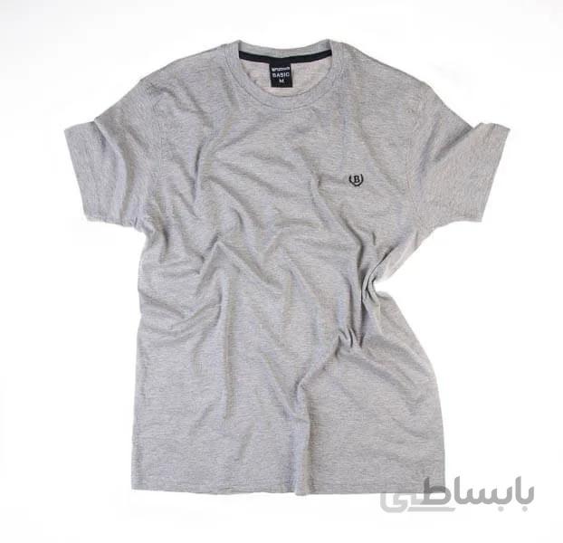 تی شرت مردانه ساده برند BASIC کد TS1044