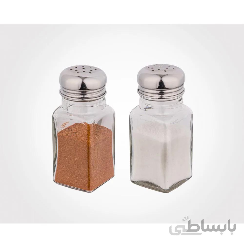 نمک پاش چهار گوش لیمون 2 عددی