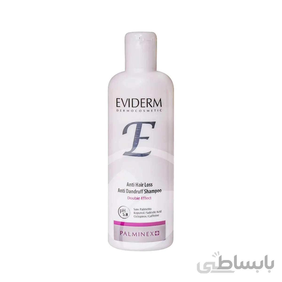شامپو تقویت کننده و ضد شوره پالمینکس پلاس اویدرم 200 میلی لیتر ا Eviderm Anti Hair Loss And Dandruff Shampoo 200 ml