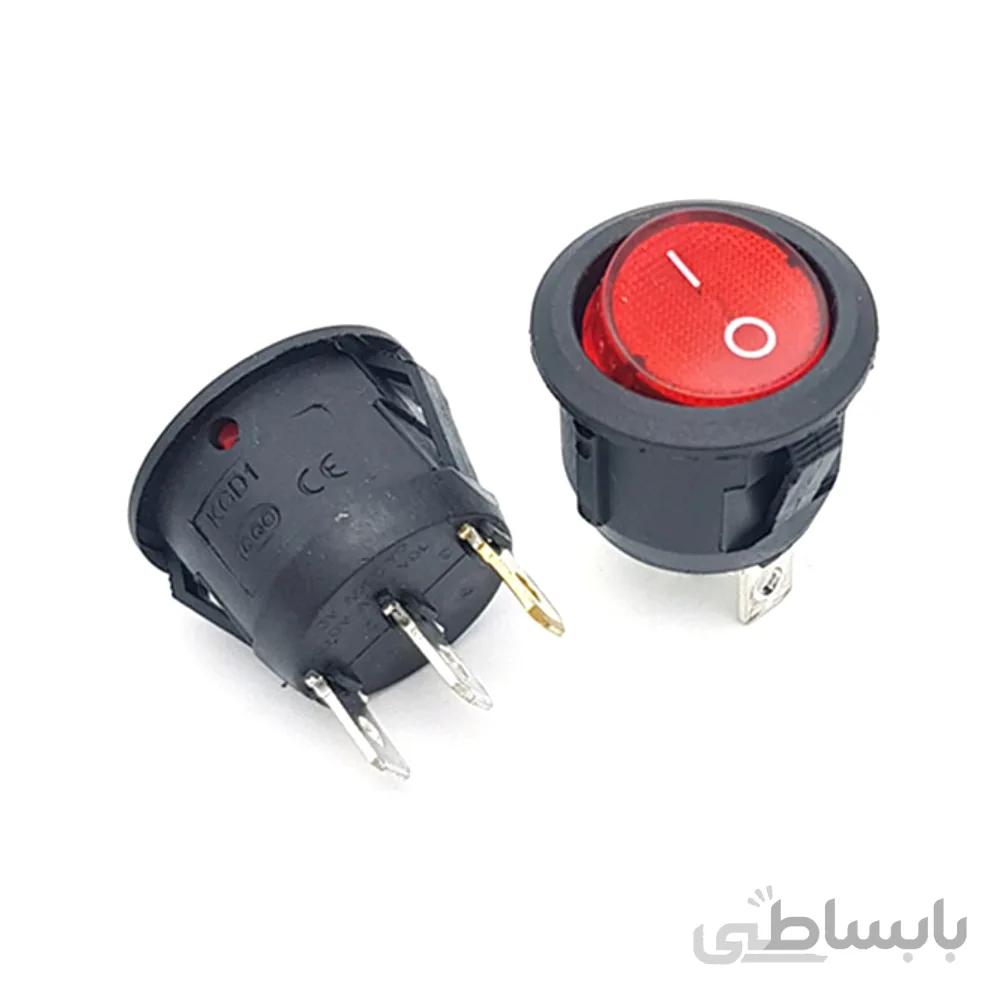 کلید راکر گرد چراغدار KCD1-601N
