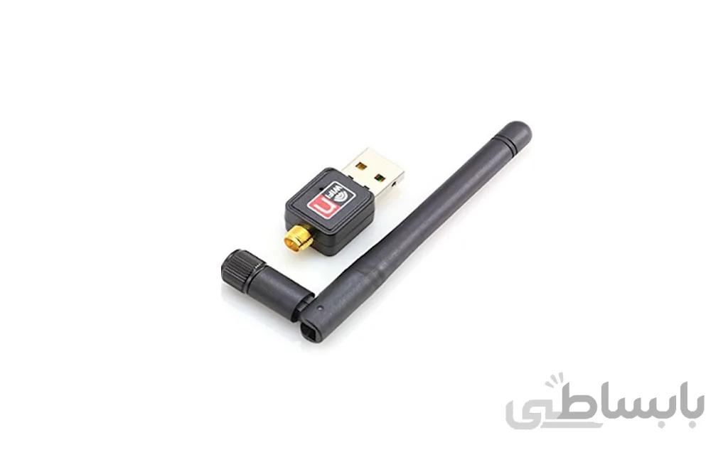 کارت شبکه usb بی سیم N150 مدل 802 آنتن دار ا N150 wireless usb network card model 802 with antenna
