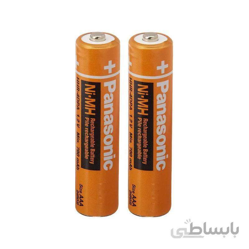 باتری نیم قلمی قابل شارژ 750mAh دوتایی مارک Panasonic