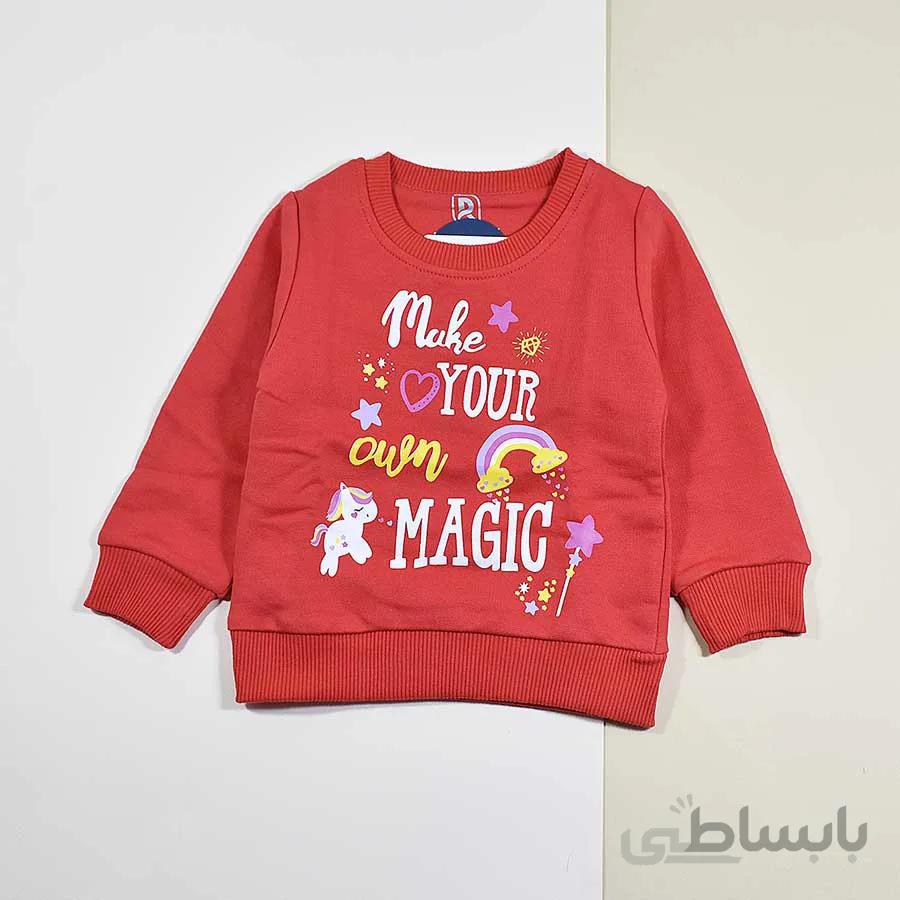 بلوز دخترانه بچه گانه طرح تک شاخ کد 2267