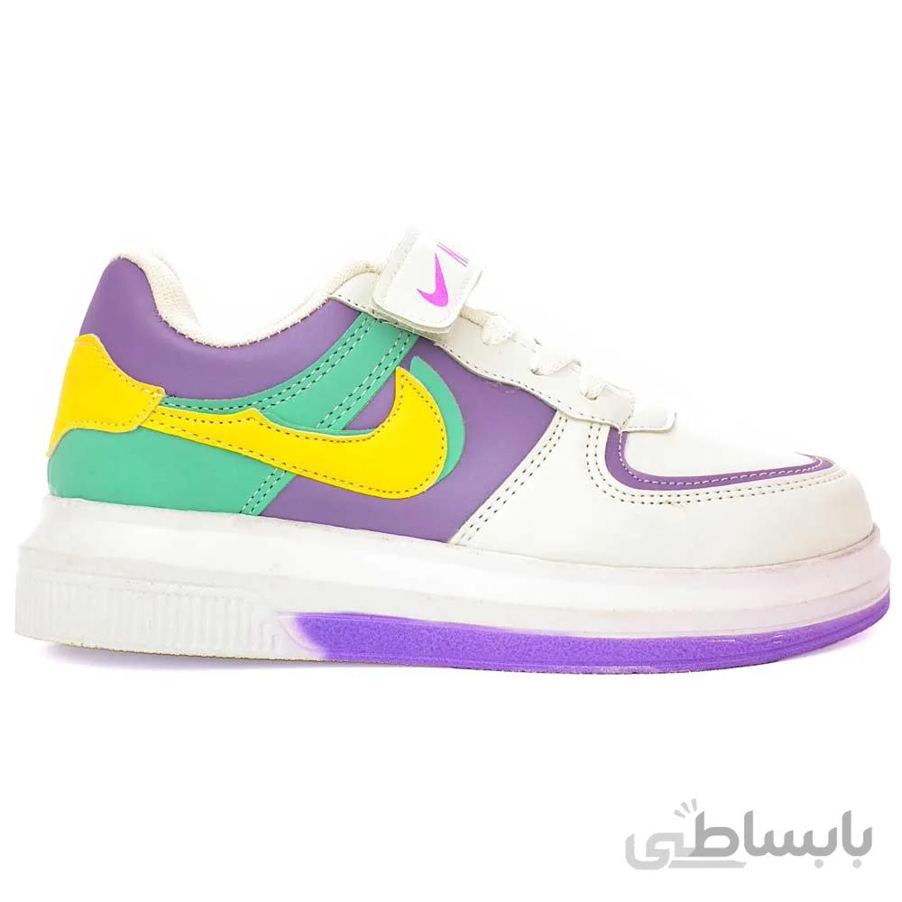 کفش اسپورت مدل nike سفید بنفش