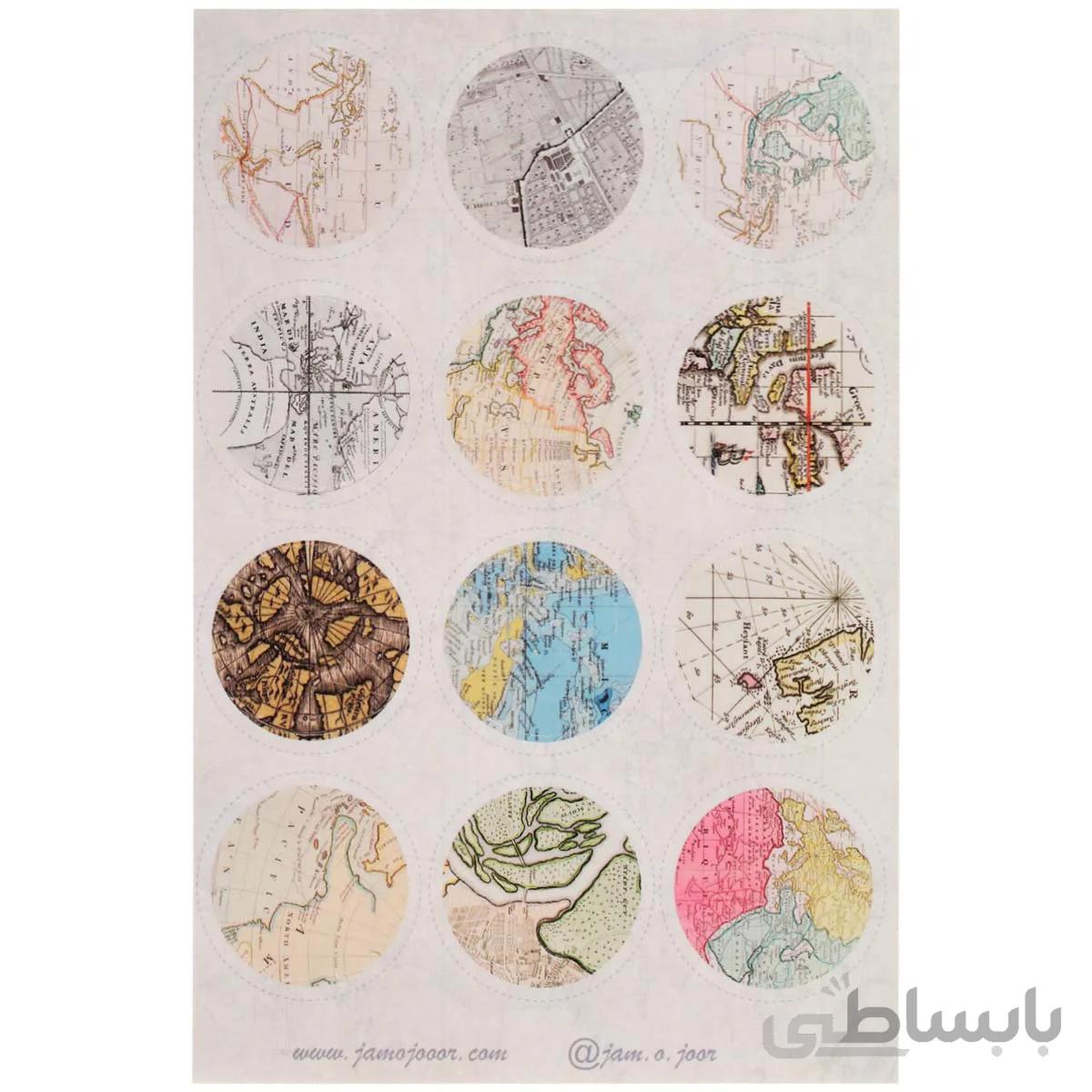 برچسب جمع و جور طرح Map